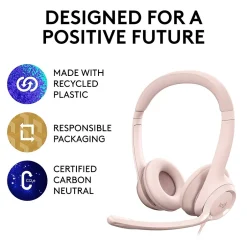 Logitech H390 Noise Canceling Stereo Headset, (981-001280)* Headsets