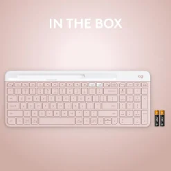 Logitech K585 Slim Multi-Device Wireless Keyboard, Rose (920-011477)* Keyboards