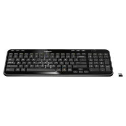 Logitech K360 Wireless Keyboard, Glossy Black (920-004088)* Keyboards
