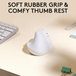 Logitech Lift Vertical Ergonomic Wireless Optical Mouse for Mac, (910-006471)* Ergonomic Mice