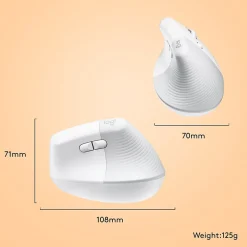 Logitech Lift Vertical Ergonomic Wireless Optical Mouse for Mac, (910-006471)* Ergonomic Mice