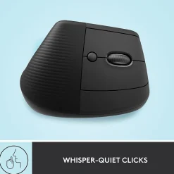 Logitech Lift Vertical Wireless Ergonomic Vertical Optical Bluetooth & USB Mouse, (910-006466)* Ergonomic Mice