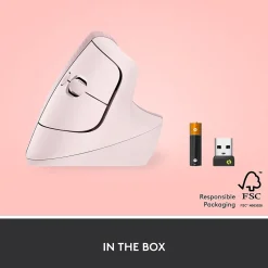 Logitech Lift Wireless Ergonomic Vertical Optical Bluetooth & USB Mouse, (910-006472)* Ergonomic Mice