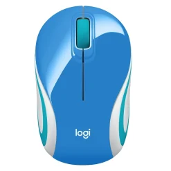Logitech M187 Advanced Wireless Optical USB Mouse, Palace Blue (910-005360)* Mice