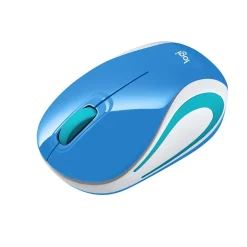 Logitech M187 Advanced Wireless Optical USB Mouse, Palace Blue (910-005360)* Mice