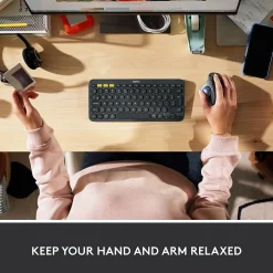 Logitech M575 Ergonomic Wireless Trackball USB Mouse, (910-005868)* Mice