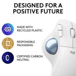 Logitech M575 Ergonomic Wireless Trackball USB Mouse, (910-005868)* Mice