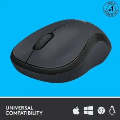 Logitech M220 Silent Wireless Ambidextrous Optical Mouse, Graphite (910-006127)* Ergonomic Mice