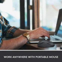 Logitech M220 Silent Wireless Ambidextrous Optical Mouse, Graphite (910-006127)* Ergonomic Mice