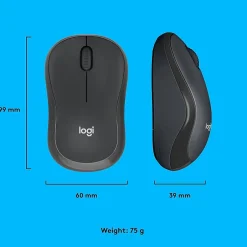 Logitech M220 Silent Wireless Ambidextrous Optical Mouse, Graphite (910-006127)* Ergonomic Mice