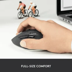 Logitech M720 TRIATHLON Wireless Ergonomic Optical Bluetooth & USB Mouse, Black (910-004790)* Ergonomic Mice