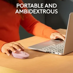 Logitech M170 Wireless Ambidextrous Optical Mouse, Rose (910-006862)* Mice