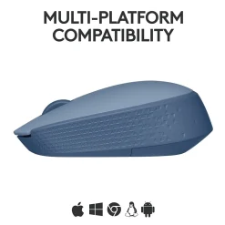 Logitech M170 Wireless Ambidextrous Optical Mouse, Blue/Gray (910-006863)* Mice