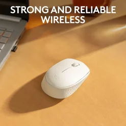 Logitech M170 Wireless Ambidextrous Optical Mouse, Off-White (910-006864)* Mice