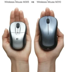 Logitech M310 Wireless Ambidextrous Optical Mouse, Silver (910-001675)* Mice