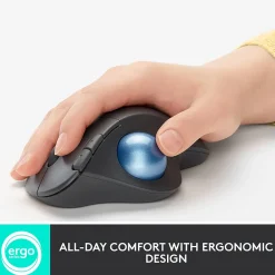 Logitech M575 Wireless Ergonomic Trackball Bluetooth & USB Mouse, (910-005869)* Ergonomic Mice