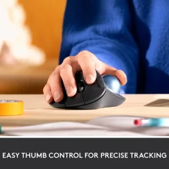 Logitech M575 Wireless Ergonomic Trackball Bluetooth & USB Mouse, (910-005869)* Ergonomic Mice