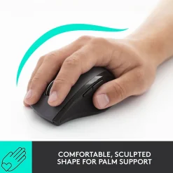 Logitech Marathon M705 Wireless Ergonomic Optical USB Mouse, Charcoal (910-001935)* Ergonomic Mice