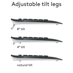 Logitech MK540 Advanced Wireless Keyboard and Mouse Combo, Black (920-008671)* Ergonomic Keyboard & Mouse Sets