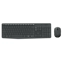 Logitech MK235 Wireless Keyboard and Optical Mouse Combo, Black (920-007897)* Ergonomic Keyboard & Mouse Sets