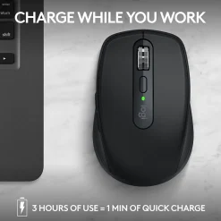 Logitech MX Anywhere 3S Wireless Optical USB Mouse, Black (910-006928)* Mice