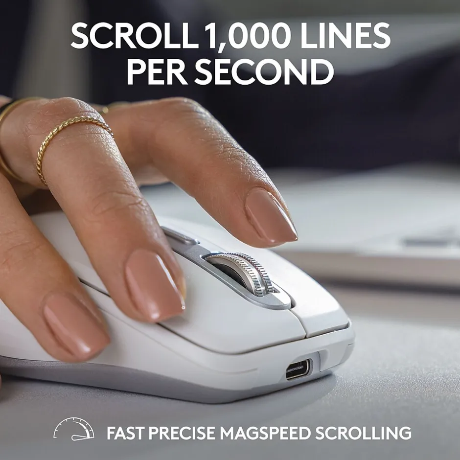 Logitech MX Anywhere 3S Wireless Optical Mouse, Pale Gray (910-006926)* Mice