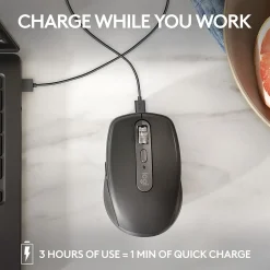 Logitech MX Anywhere 3S Wireless Optical Mouse, Pale Gray (910-006926)* Mice