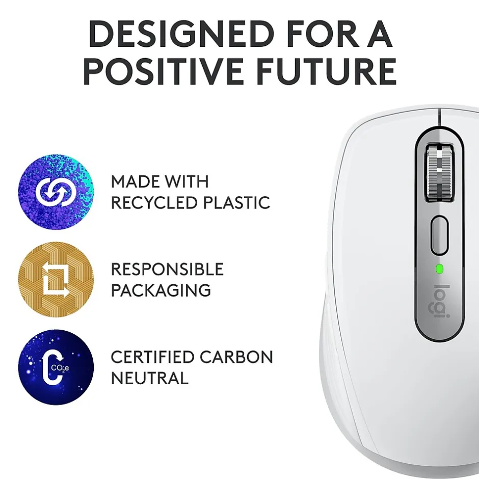 Logitech MX Anywhere 3S Wireless Optical Mouse, Pale Gray (910-006926)* Mice