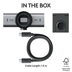 Logitech MX BRIO 705 4K Webcam, 8.5 Megapixel (960-001529)* Webcams