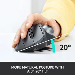 Logitech MX Ergo Plus Wireless Ergonomic Optical 2.4 GHz Mouse, Black (910-005178)* Ergonomic Mice