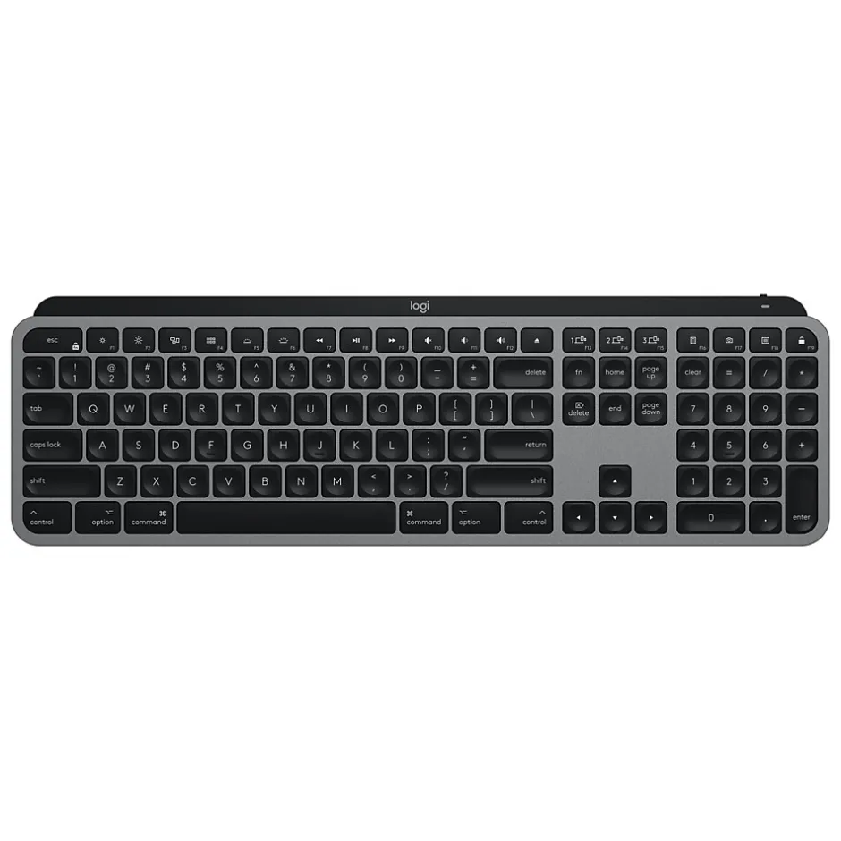 Logitech MX Keys for Mac Wireless Keyboard, Space Gray (920-009552)* Keyboards