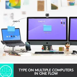 Logitech MX Keys for Mac Wireless Keyboard, Space Gray (920-009552)* Keyboards