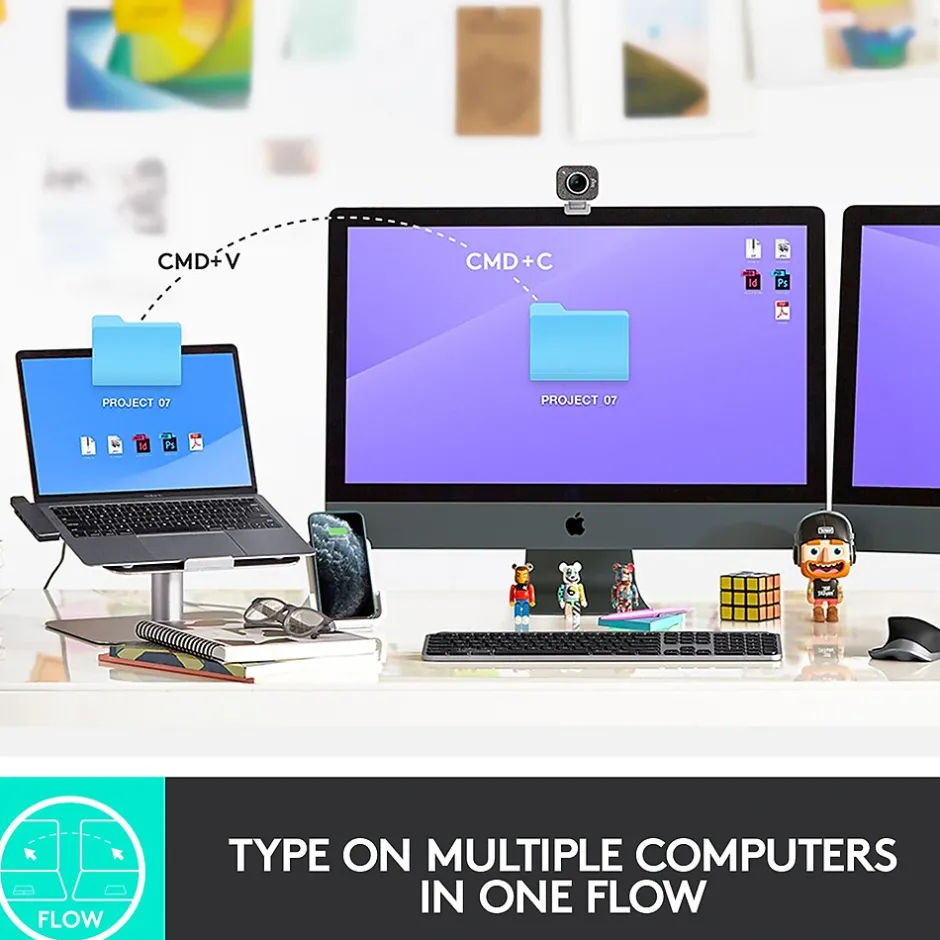 Logitech MX Keys for Mac Wireless Keyboard, Space Gray (920-009552)* Keyboards