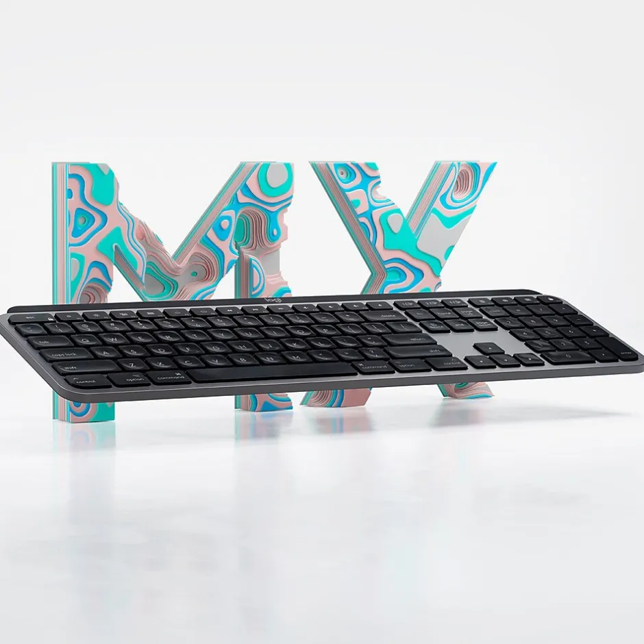 Logitech MX Keys for Mac Wireless Keyboard, Space Gray (920-009552)* Keyboards