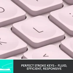 Logitech MX Keys Mini Wireless Ergonomic Keyboard, Rose (920-010474)* Ergonomic Keyboards
