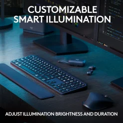 Logitech MX Keys S Wireless Keyboard, Black (920-011406)* Ergonomic Keyboards