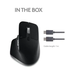 Logitech MX Master 3S for Mac Ergonomic Wireless Optical Mouse, Space Gray (910-006569)* Mice