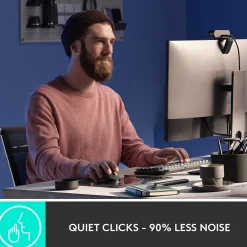 Logitech MX Master 3S Wireless Ergonomic Optical Bluetooth & USB Mouse, Pale Gray (910-006558)* Ergonomic Mice