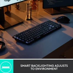 Logitech MX Mechanical Clicky Wireless Ergonomic Keyboard, Graphite (920-010549)* Ergonomic Keyboards