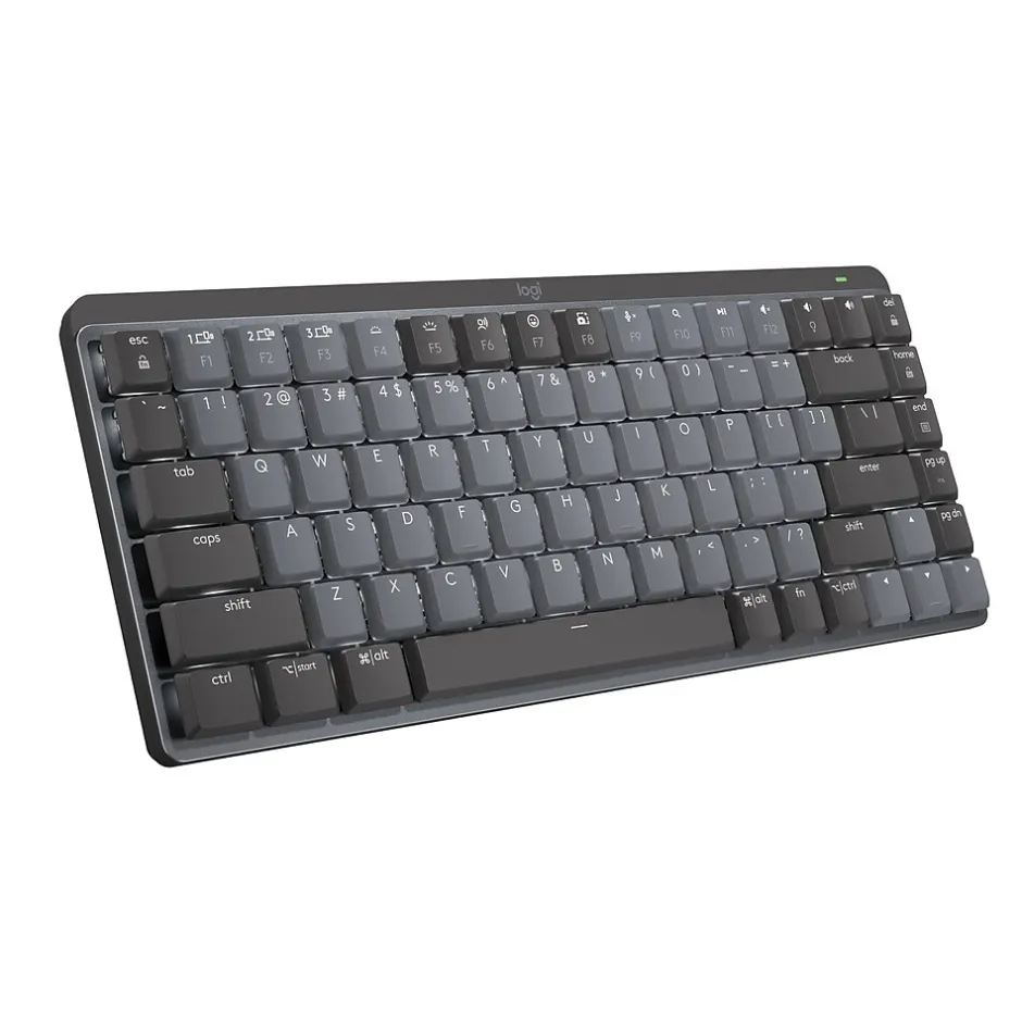 Logitech MX Mechanical Mini Illuminated Wireless Ergonomic Keyboard, Black/Gray (920-010552)* Ergonomic Keyboards