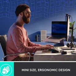 Logitech MX Mechanical Mini Illuminated Wireless Ergonomic Keyboard, Black/Gray (920-010552)* Ergonomic Keyboards