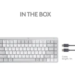 Logitech MX Mechanical Mini for Mac Wireless Ergonomic Keyboard, Pale Gray (920-010553)* Ergonomic Keyboards