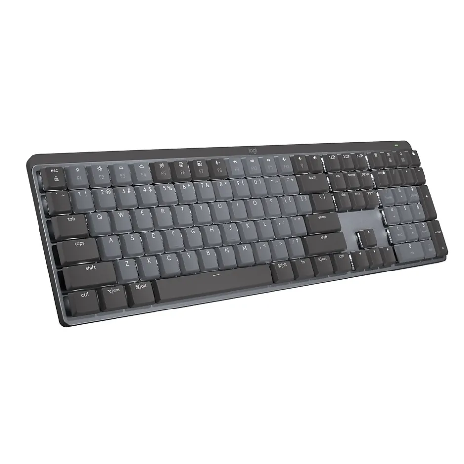 Logitech MX Mechanical Tactile Quiet Wireless Ergonomic Keyboard, Graphite (920-010547)* Ergonomic Keyboards