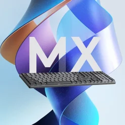 Logitech MX Mechanical Tactile Quiet Wireless Ergonomic Keyboard, Graphite (920-010547)* Ergonomic Keyboards