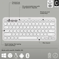 Logitech Pebble 2 Wireless Mouse Keyboard Combo, (920-012201)* Ergonomic Keyboard & Mouse Sets
