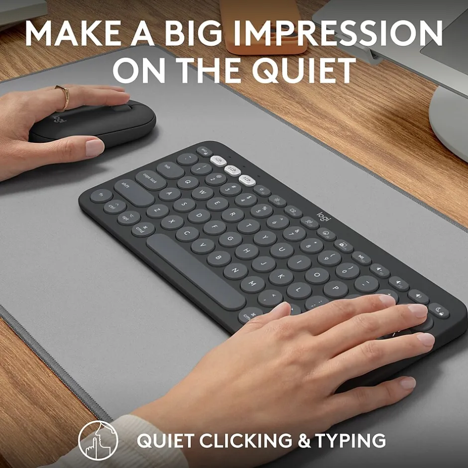 Logitech Pebble 2 Wireless Mouse Keyboard Combo, (920-012200)* Ergonomic Keyboard & Mouse Sets