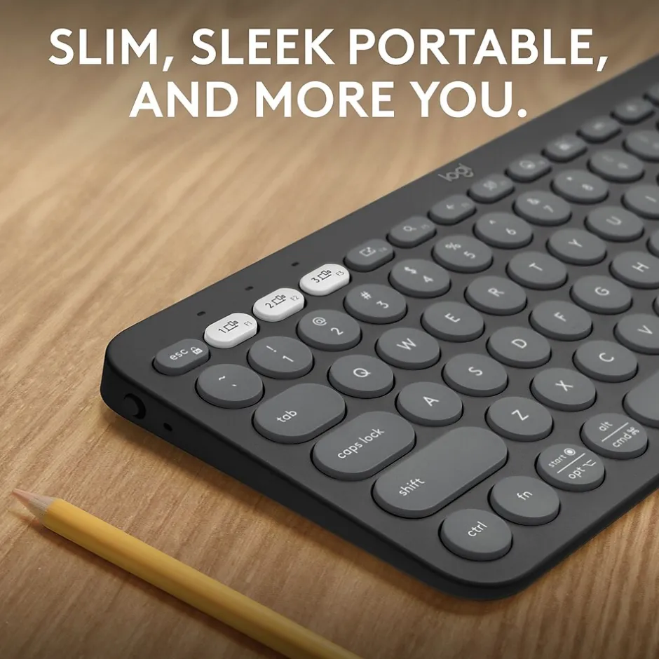 Logitech Pebble Keys 2 K380S Wireless Ergonomic Keyboard, Black (920-011775)* Ergonomic Keyboards