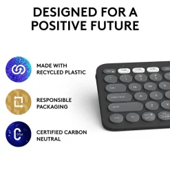 Logitech Pebble Keys 2 K380S Wireless Ergonomic Keyboard, Black (920-011775)* Ergonomic Keyboards