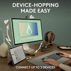 Logitech Pebble Mouse 2 M350s Wireless Ambidextrous Optical Mouse, (910-007024)* Mice