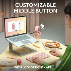 Logitech Pebble Mouse 2 M350s Wireless Ambidextrous Optical Mouse, (910-007024)* Mice